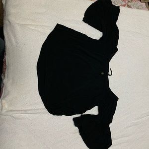 Small Black  Forever 21 shirt with flared sleeves.
